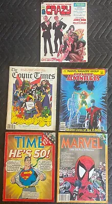 Marvel 5 Magazine Lot - Crazy-comic Times-bizarre Adventures-time-marvel • $9.99