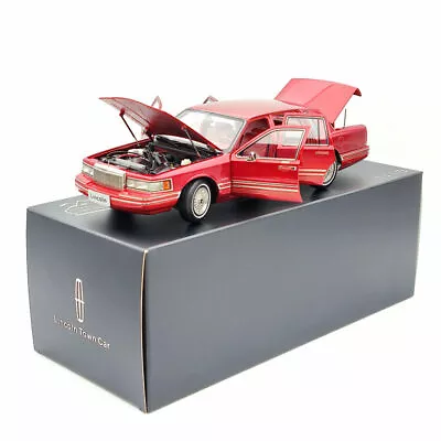 1/18 Lincoln Towncar V8 1993-1995 Super Diecast Models Car (Leather Seat) Red • $451.75