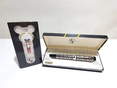 VTG Colibri Walt Disney Mickey Mouse Ballpoint Pen Black & Chrome W Keyring  • $129.99