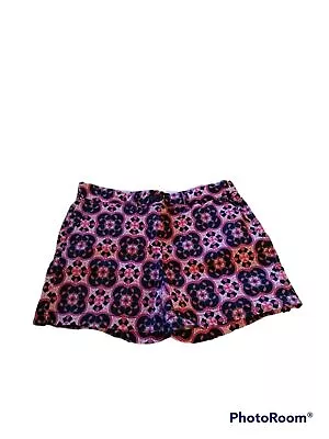 Womens Crown & Ivy Signature Shorts Pink Geometric Print Size 4 • £12.53
