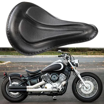 $75.11 • Buy Motorcycle Black 13  Spring Solo Seat For Yamaha V-Star 650 950 1100 1300 Bobber