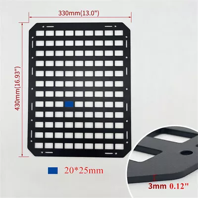 £36.53 • Buy 3mm Tactical Rigid MOLLE Panel Vehicle Car Seat Back Gun Rack Display Storage