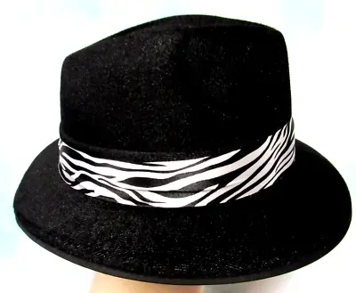 Costume Accessory Black Fedora Hat Blues Bothers Michael Jackson Gangster Hat  • $15