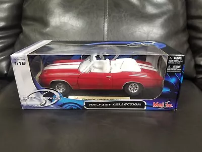 Nib 1972 Chevrolet Chevy Chevelle Ss 454 Diecast Car Maisto 1:18 Scale Red Wow! • $29.99