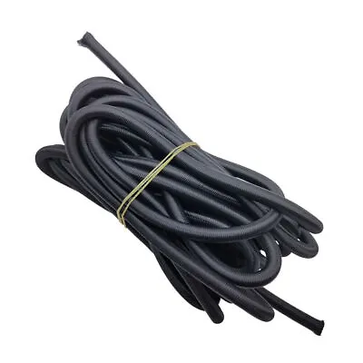 5m X 6mm Black Elastic Bungee Shock Cord Rope Marine Grade Tie Down Stretch Rope • $10.31