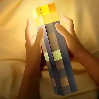 Minecraft Torch Rechargeable Portable Night Light Minecraft Decoration Gift • $18.99