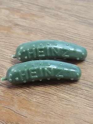 Vintage Plastic HEINZ PICKLE PIN Promotional Give Away Lot Of 2 • $9.99