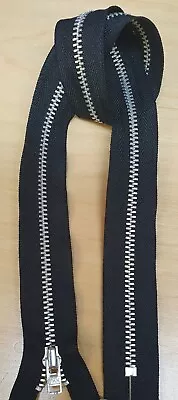 YKK Black/Silver Teeth Closed-End Zips- Various Sizes- C1019 • £1.50