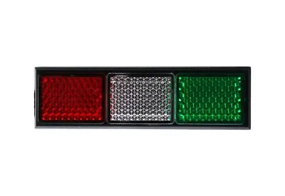 Moto Guzzi Italian Flag Reflector Stick On Number Plate GRISO SPORT V7 V85 CALI • $5.81