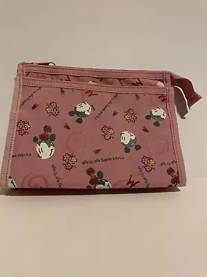 Disney Mickey Mouse 2-Zip Pouch Change Coin Purse Card Holder • $6.99