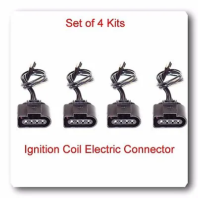 Set 4 Ignition Coil Electric Connector Repair Kit Harness Audi VW Jetta Passat  • $15.51