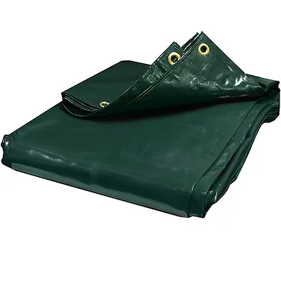 22 Mil Heavy Duty PVC GREEN Tarp Canopy Tent Car Boat Cover Haul (Choose Size) • $336.07