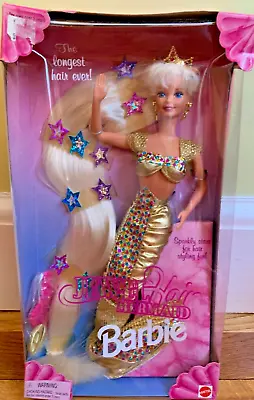 NEW Jewel Hair Mermaid Barbie 14586 Doll 1995 Vtg Mattel Blonde Sealed In Box • $349.99