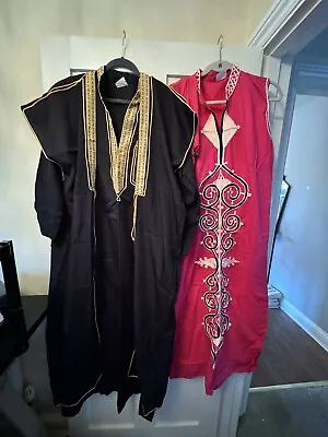 2 X Galabeya Outfits. Egyptian Cruise Fancy Dress. Mens And Ladies Kaftan • £10