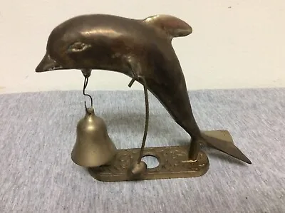 Vintage Brass Dolphin Hotel Service Bell • $24.99