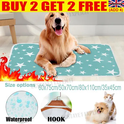£8.69 • Buy Large Washable Pet Supplies Pee Pads Mats Puppy Training Pad Toilet Wee New-UK