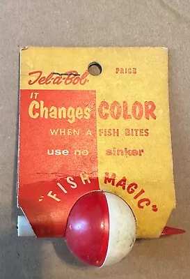 Vintage Tel A Bob Float Co Fishing Bobber Changes Color Fish Magic - NOC • $13.99