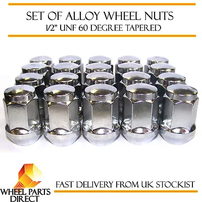 Alloy Wheel Nuts (20) 1/2  UNF Degree Tapered For MG MGB 1966-1980 • $20.20