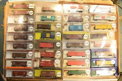 N Scale BOX CAR SP CB&Q WP SOO CNW RG MILW PFE B&O PC G Cars Sold Individually • $14.95