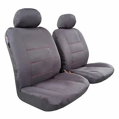 Canvas Seat Covers For Mazda BT50 BT-50 2022 Dual Cab Grey Front Set • $69.29