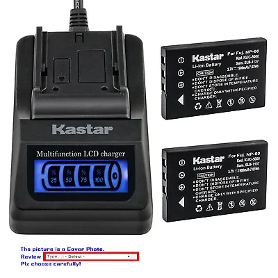 Kastar Battery LCD Quick Charger For Universal Remote Control URC MX 880 NP-60 • $17.99