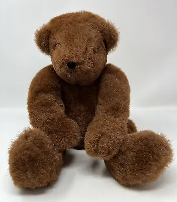 Vermont Teddy Bear 1984 Five-Way Jointed Plush Stuffed Animal 14” Vintage READ • $25.60