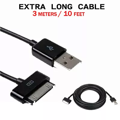 3m / 10ft Long USB Data Sync Charge Cable Samsung Galaxy Tab 2 10.1 P5100 P5110 • £4.49