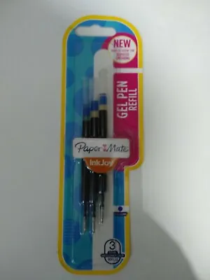 £3.79 • Buy @ Paper Mate Inkjoy Gel Pen Refills 0.7mm  - Blue, 3-Pack @ Papermate @