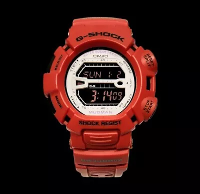 Casio G-SHOCK 3031 Men's G-9000MX-4D MUDMAN Red & White Digital Watch NEW • $299.99