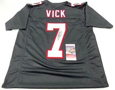 Michael Vick Atlanta Falcons Signed Throwback Custom Jersey Jsa Witness Coa • $86.79