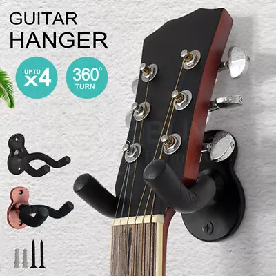 $20.96 • Buy Guitar Hanger Wall Hook Holder Stand For Bass Electric Acoustic Guitar Ukulele