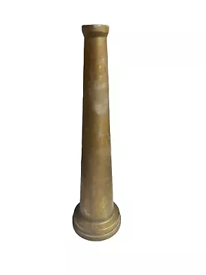 Vintage Solid Brass Fire Hose Nozzle Firefighter Tools Heavy Duty Antique • $34.99