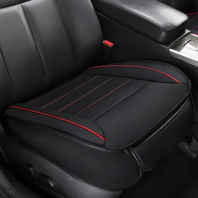 Car Seat Cover Breathable Black PU Leather Pad Mat Chair Cushion Mat Accessories • $24.08