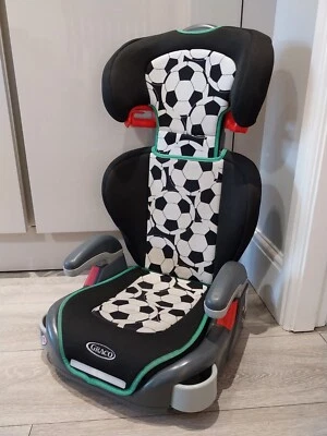 £15 • Buy Graco Junior 4-12 Years Kids High Back Booster Car Seat Football