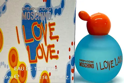MOSCHINO CHEAP & CHIC I LOVE LOVE EDT MINI SPLASH 0.16 Oz / 4.9 Ml TRAVEL SIZE! • $10.99