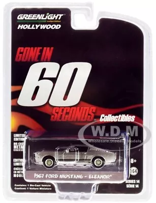 1967 Ford Mustang Custom  Eleanor   Gone In 60 Sixty Seconds  (2000) Movie 1/64 • $33.24