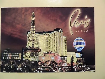 Paris Hotel Casino Las Vegas Nevada Vintage Postcard 1999 • $1.99