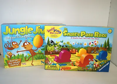 Snails Pace Race & Jungle Jive Monkeys 2 Ravensburger Board Games COMPLETE WORK • £20.99