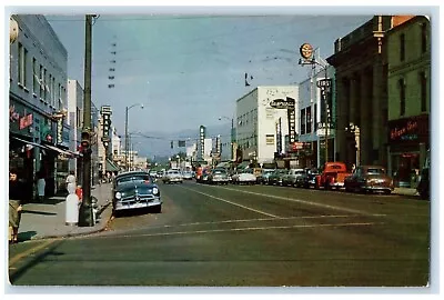 C1956 Main Street Exterior Building Medford Oregon OR Vintage Antique Postcard • $19.47
