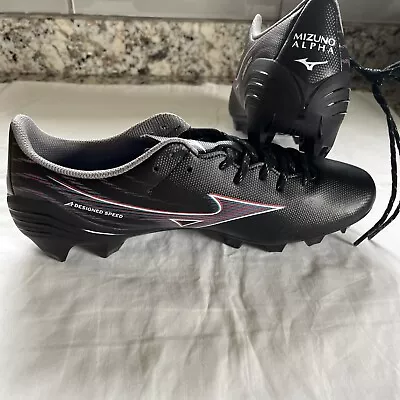 Mizuno Alpha Select FG Soccer Cleats Black Men's Size 7 • $49