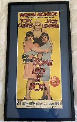 Marilyn Monroe SOME LIKE IT HOT (1959) - Poster Framed & Matted • $499