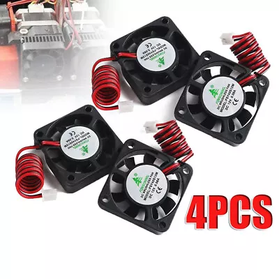 4PCS Quiet Silent Cooling Fan 12V 40mm Fan 0.08A DC For 3D Printer DVR Repair • £7.90