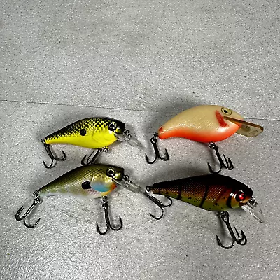 Fishing Lure Square Bill Crankbait Lot Of 4 Shallow Divers Bass Baits Berkley • $13.25