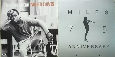 Miles Davis 2001 The Essential 2 Sided Promo Poster/flat Flawless New Old Stock • $14.99