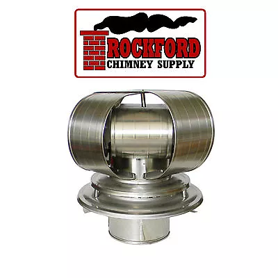 $291.99 • Buy Vacu-Stack Stainless Steel Chimney Cap TDW For Air Cooled Chimney Pipe