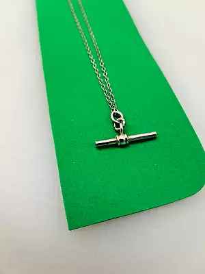 Sterling Silver Chain Style 'T' Bar Chain Necklace 41.5chainT Bar 2 Cm Long Bar • £15.99