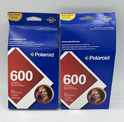 2 Packs Polaroid 600 Instant Camera Film - 10 Photos Each - Expired 2007 • $24.99