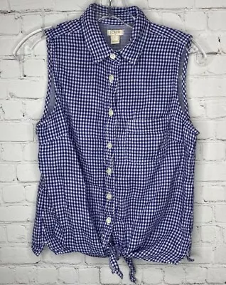 J. Crew Gingham Button Down Top • $5.40