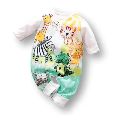 Baby Romper Cartoon Baby Girl Outfit Baby Boy Outfit Newborn Baby Outfit • £13.99