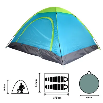 £17.49 • Buy Pop Up Beach Tent Automatic WaterProof UV Protection Sun Shelter 2-3 Man Outdoor